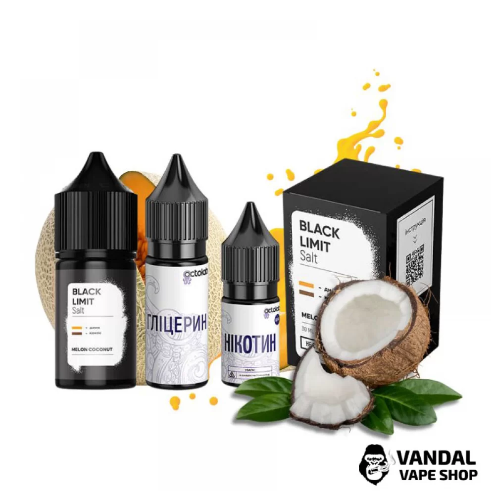 Набор для самозамеса Black Limit 30 мл 50 мг Hard со вкусом кокоса и дыни 
