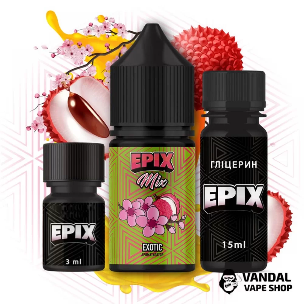 Набор для самозамеса Epix Mix 30 мл 65 мг со вкусом личи и душистой сакуры