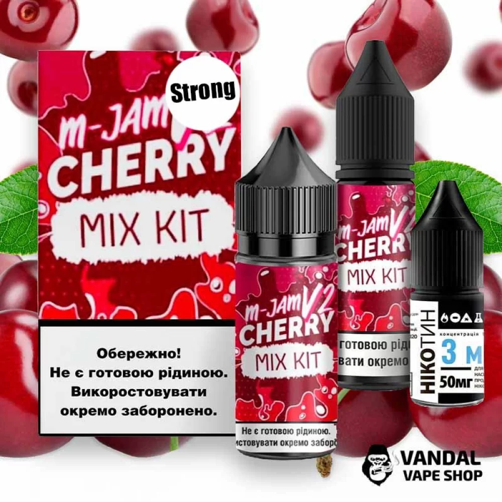 Набор для самозамеса M-JAM V2 Salt Strong 30 мл 50 мг со вкусом вишни