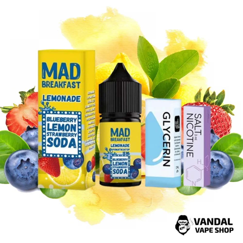 Наборы для самозамеса Mad Breakfast 30 мл 25 мг со вкусом лимонада