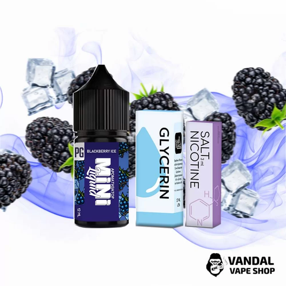 Набор для самозамеса Mini Liquid  30 мл 50 мг со вкусом ежевики с холодком