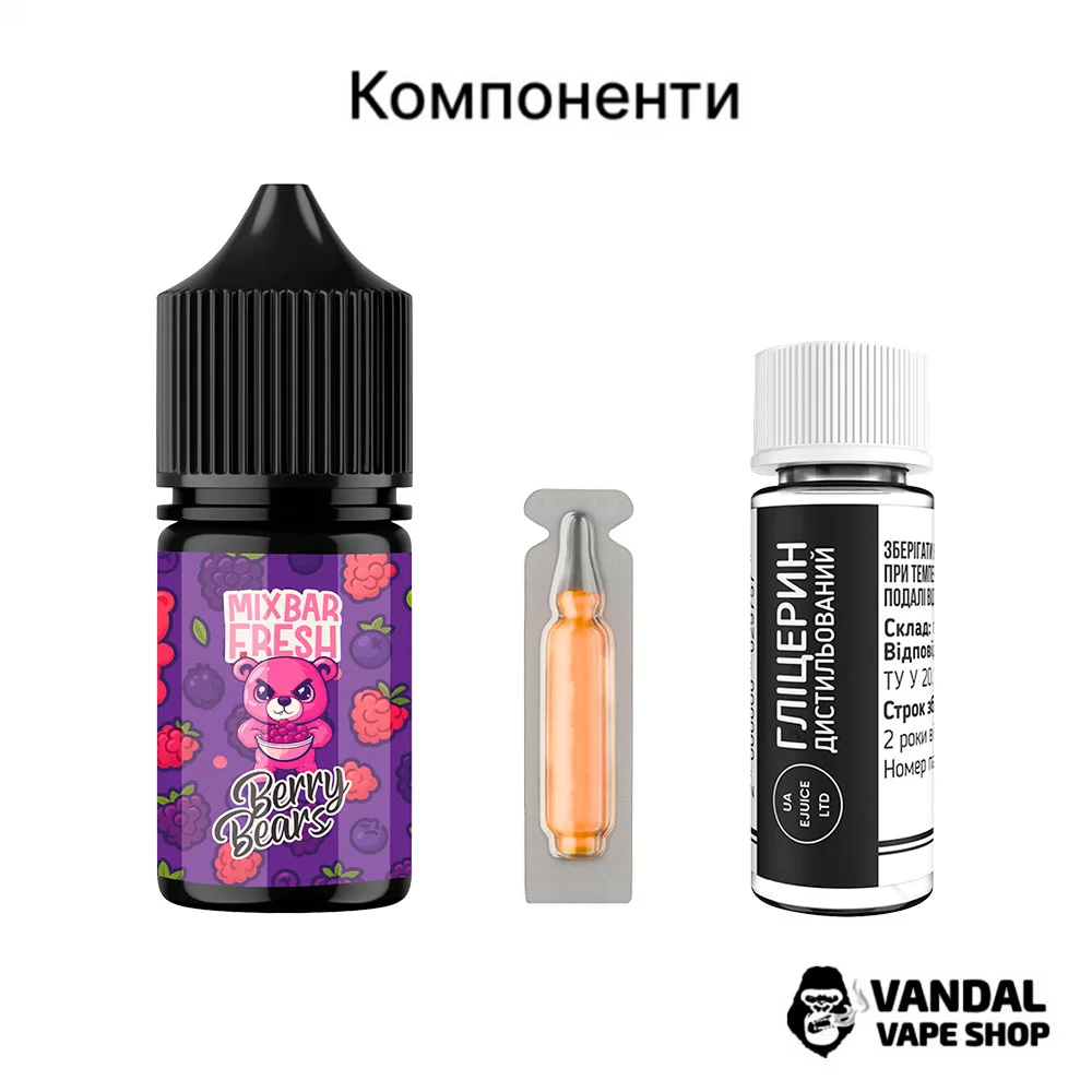 Набор для самозамеса Mix Bar Fresh 15 мл 50 мг со вкусом кактуса и лайма