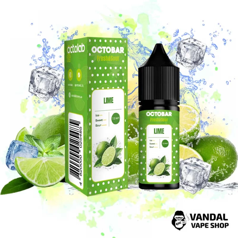 Набір для самозамісу Octobar Fresh & Sour зі смаком лайму з кислинкою та приємною свіжістю