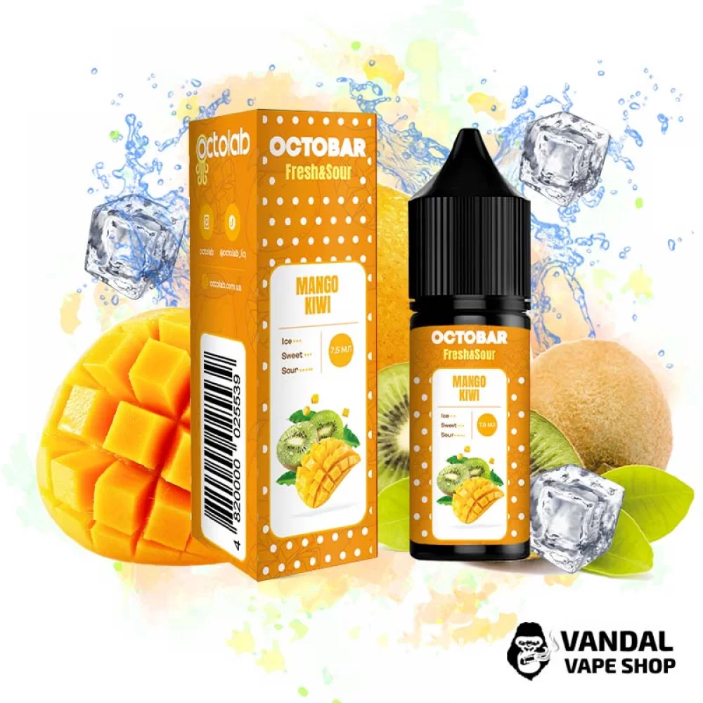 Набор для самозамеса Octobar Fresh & Sour со вкусом киви и манго с кислинкой и приятной свежестью