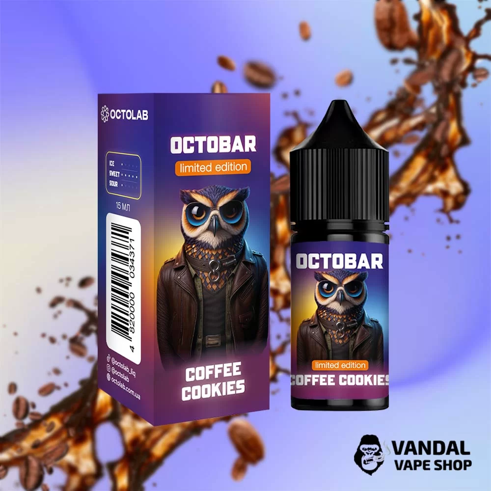 Набор для самозамеса OctoBar NFT Limited Edition 30 мл 50 мг Hard со вкусом кофе и печенья
