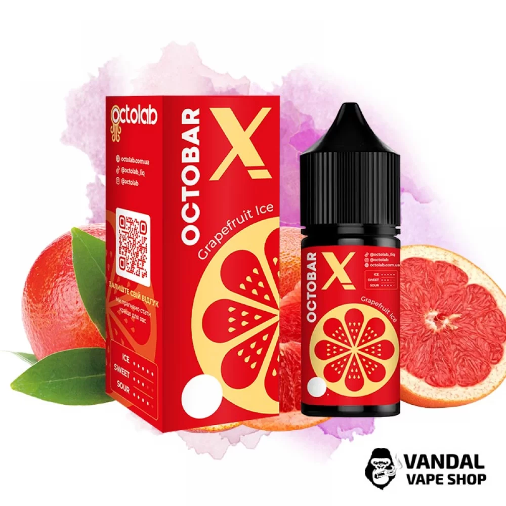 Набор для самозамеса Octobar X 30 мл 50 мг Hard со вкусом грейпфрута с льдом