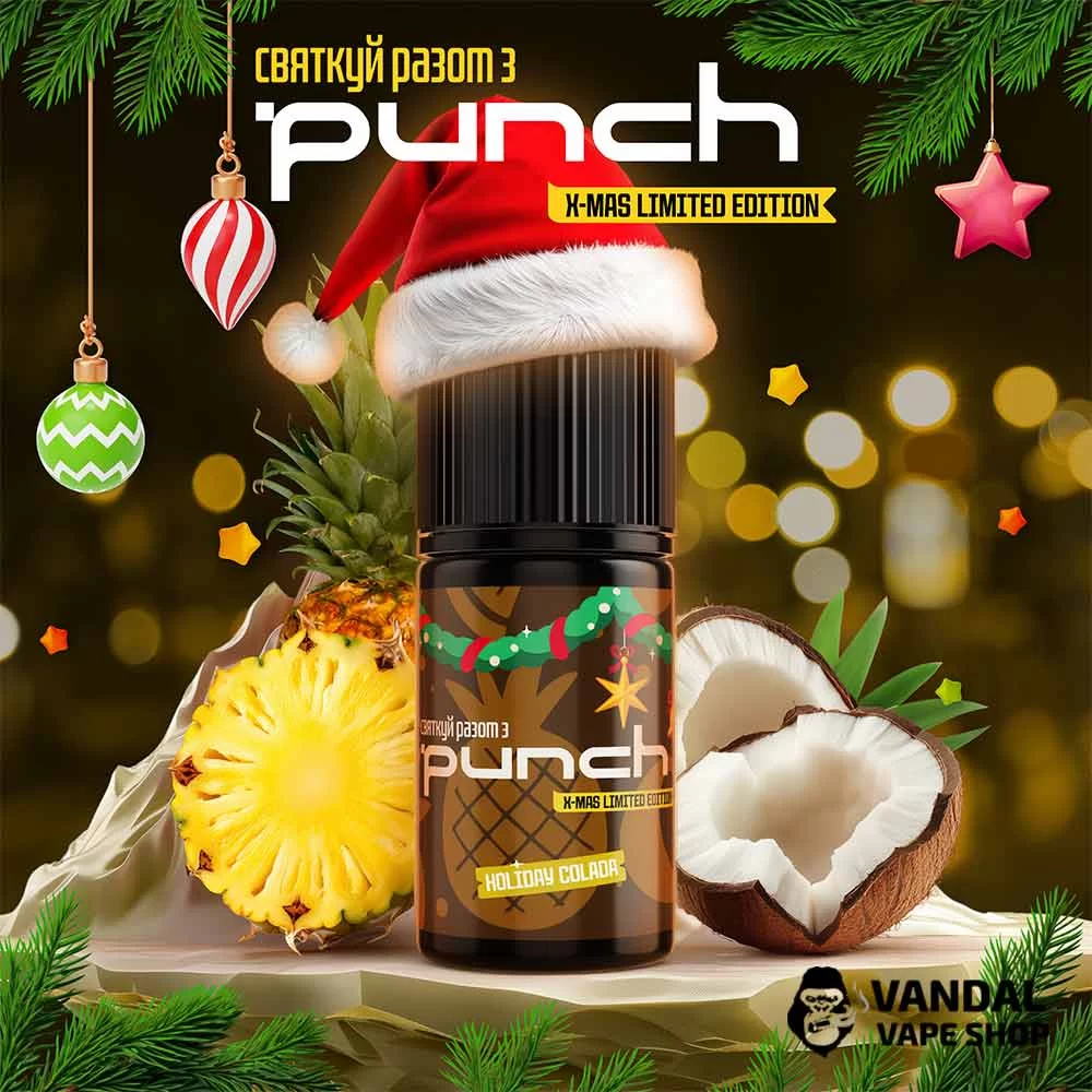 Набор для самозамеса Punch Christmas Edition 30 мл 60 мг со вкусом кокоса и ананаса