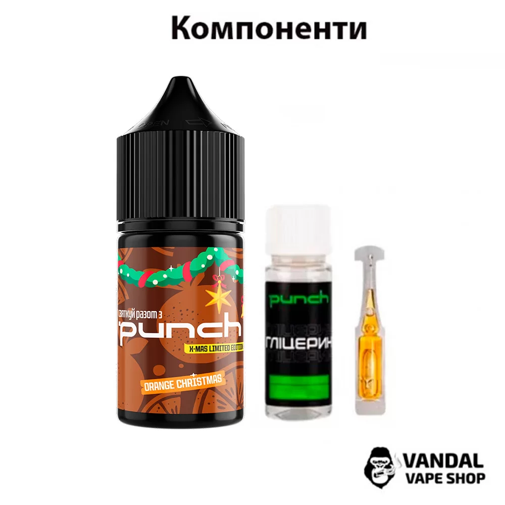 Набор для самозамеса Punch Christmas Edition 30 мл 30/50 мг со вкусом мандарина