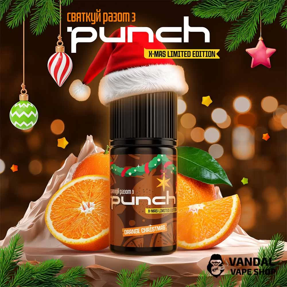 Набор для самозамеса Punch Christmas Edition 30 мл 30/50 мг со вкусом мандарина
