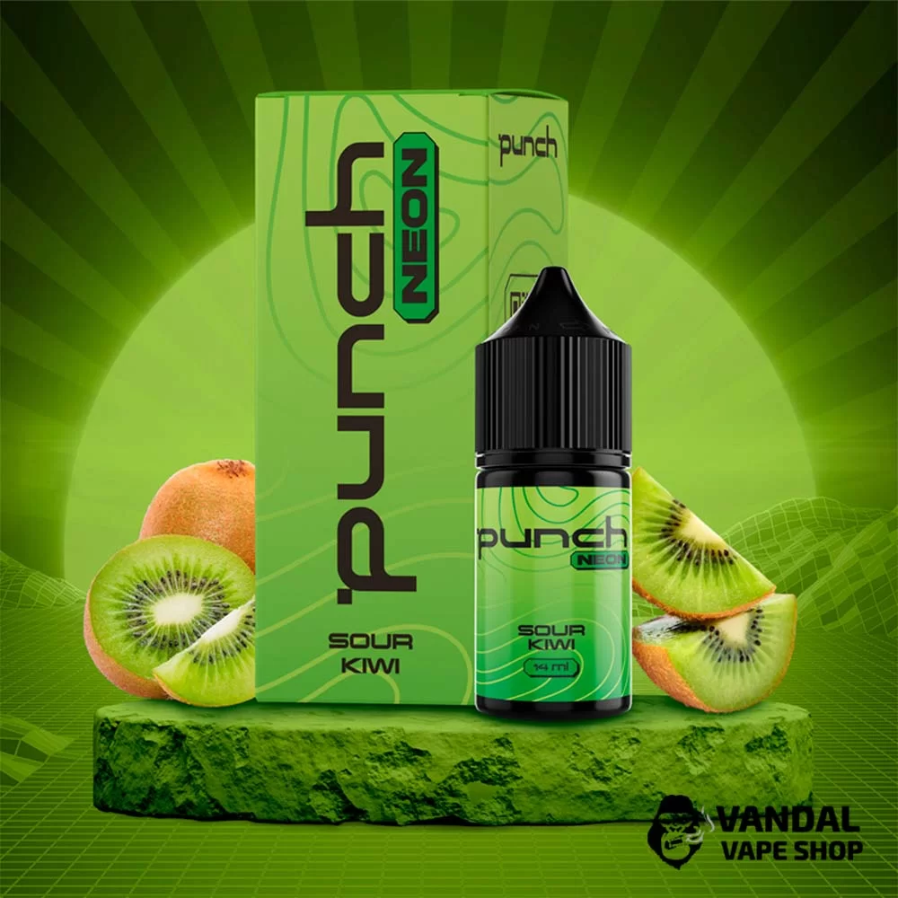 Набор для самозамеса Punch Neon 30 мл 60 мг со вкусом кислого киви Набор для самозамеса Punch Neon 30 мл 60 мг со вкусом кислого киви