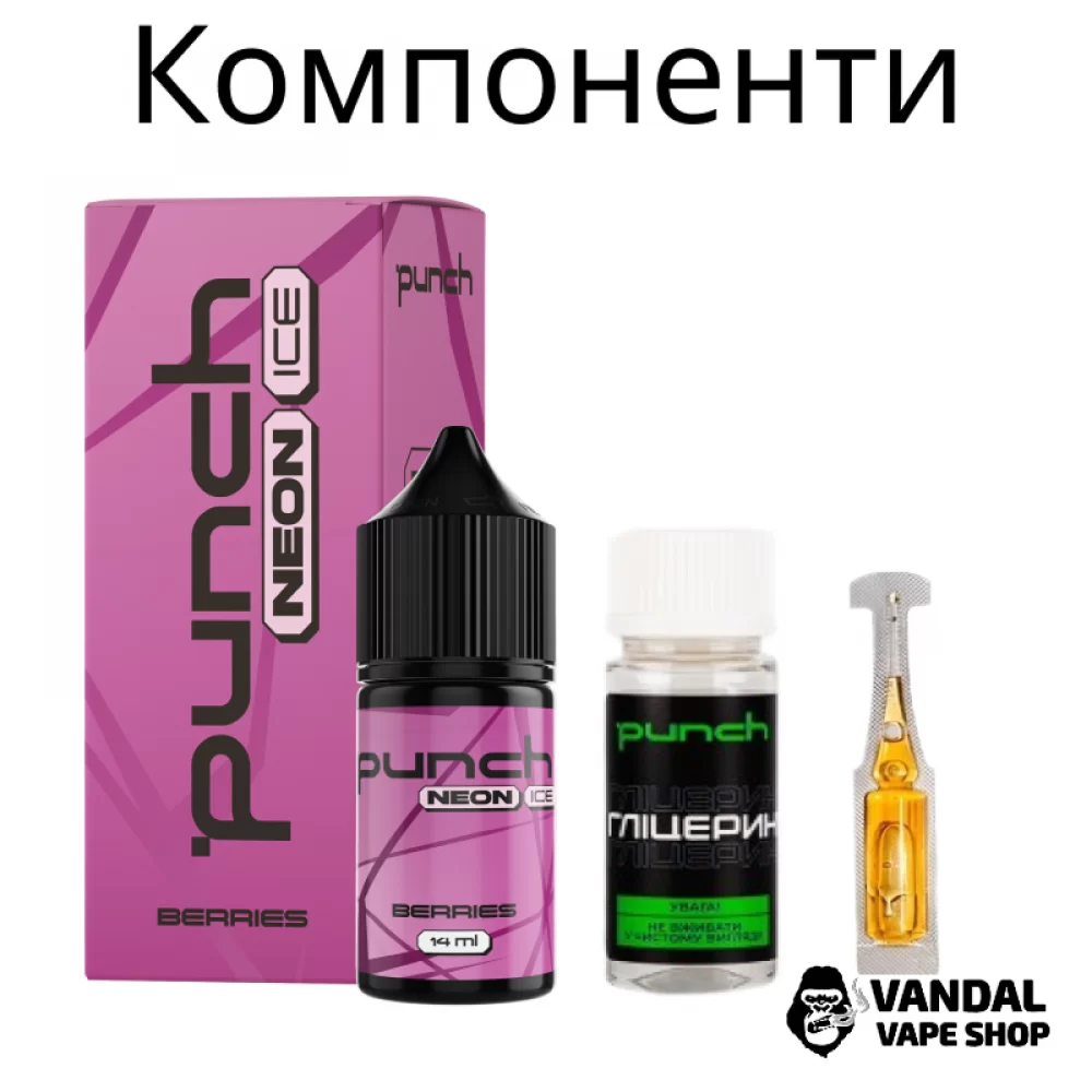 Набор Punch Neon Ice 30 мл 30/50 мг со вкусом мяты со льдом