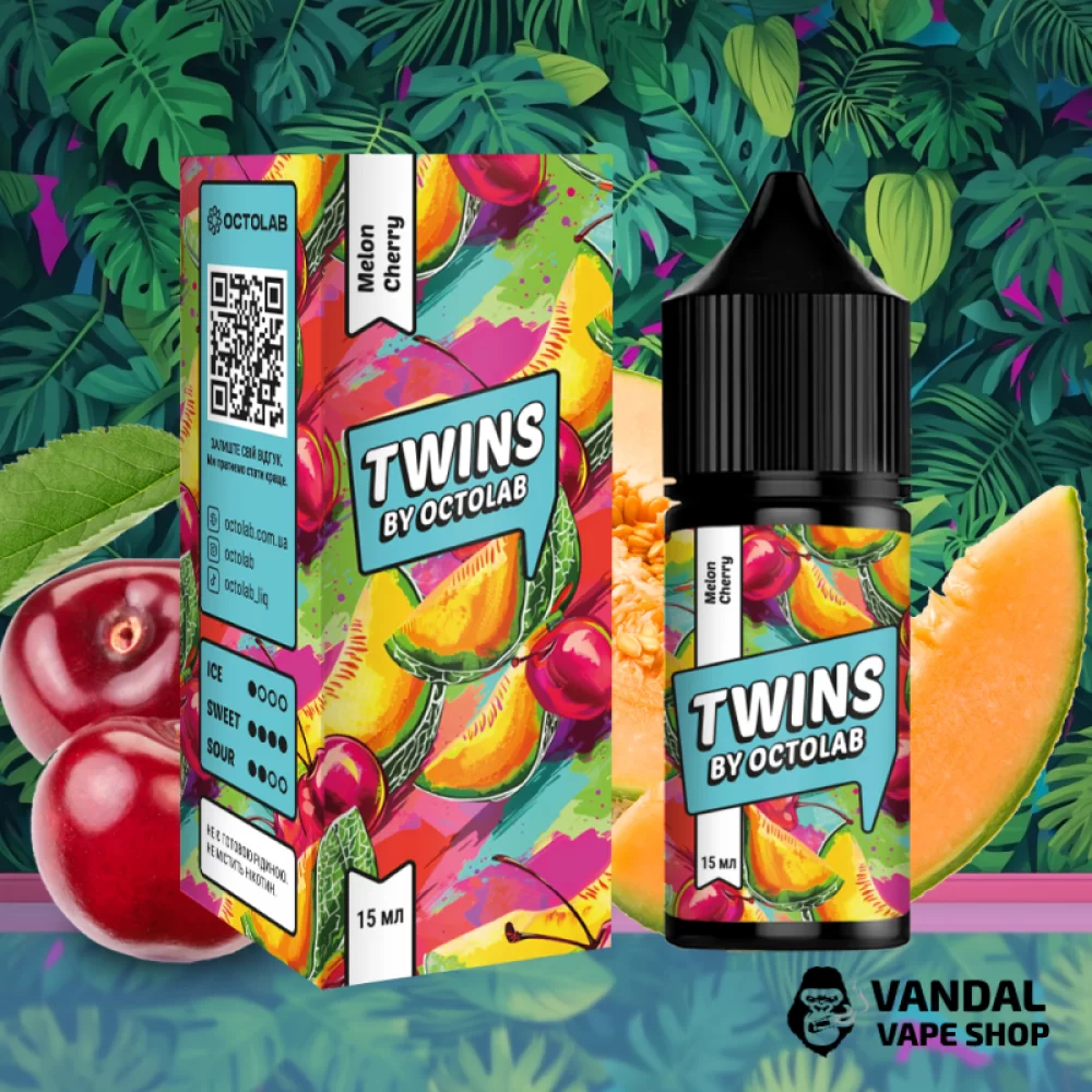 Набор для самозамеса Twins Salt 30 мл 50 мг Hard со вкусом дыни и вишни