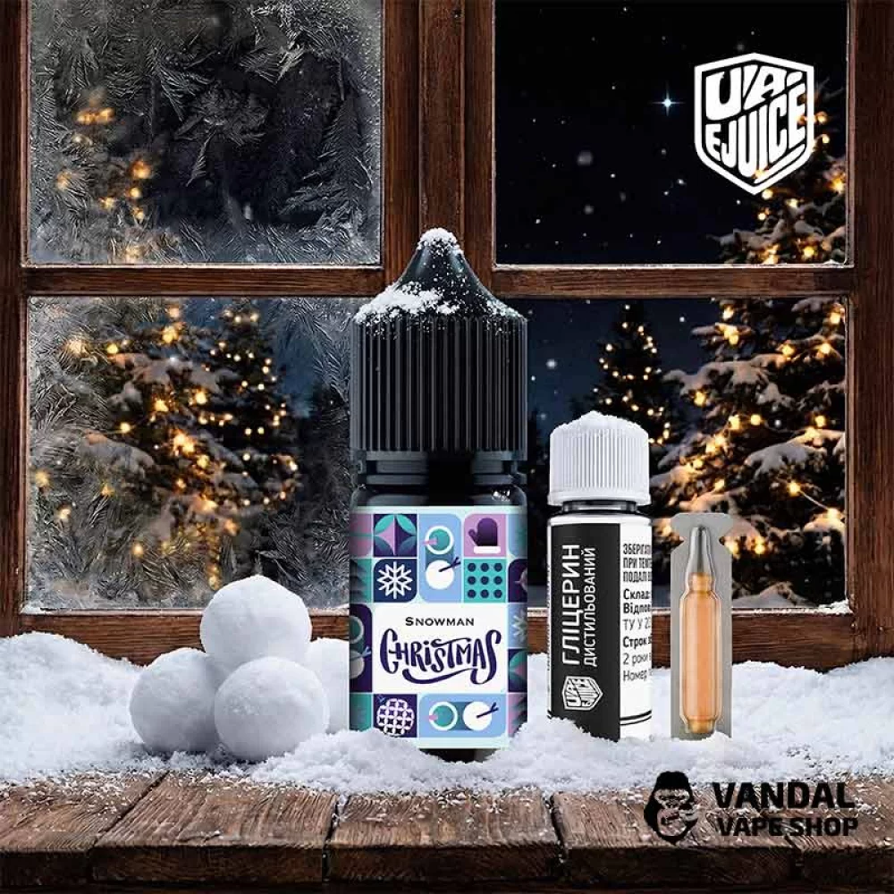 Набор для самозамеса UA-Ejuice Christmas 30 мл 50 мг со вкусом кремового мороженого с мятой