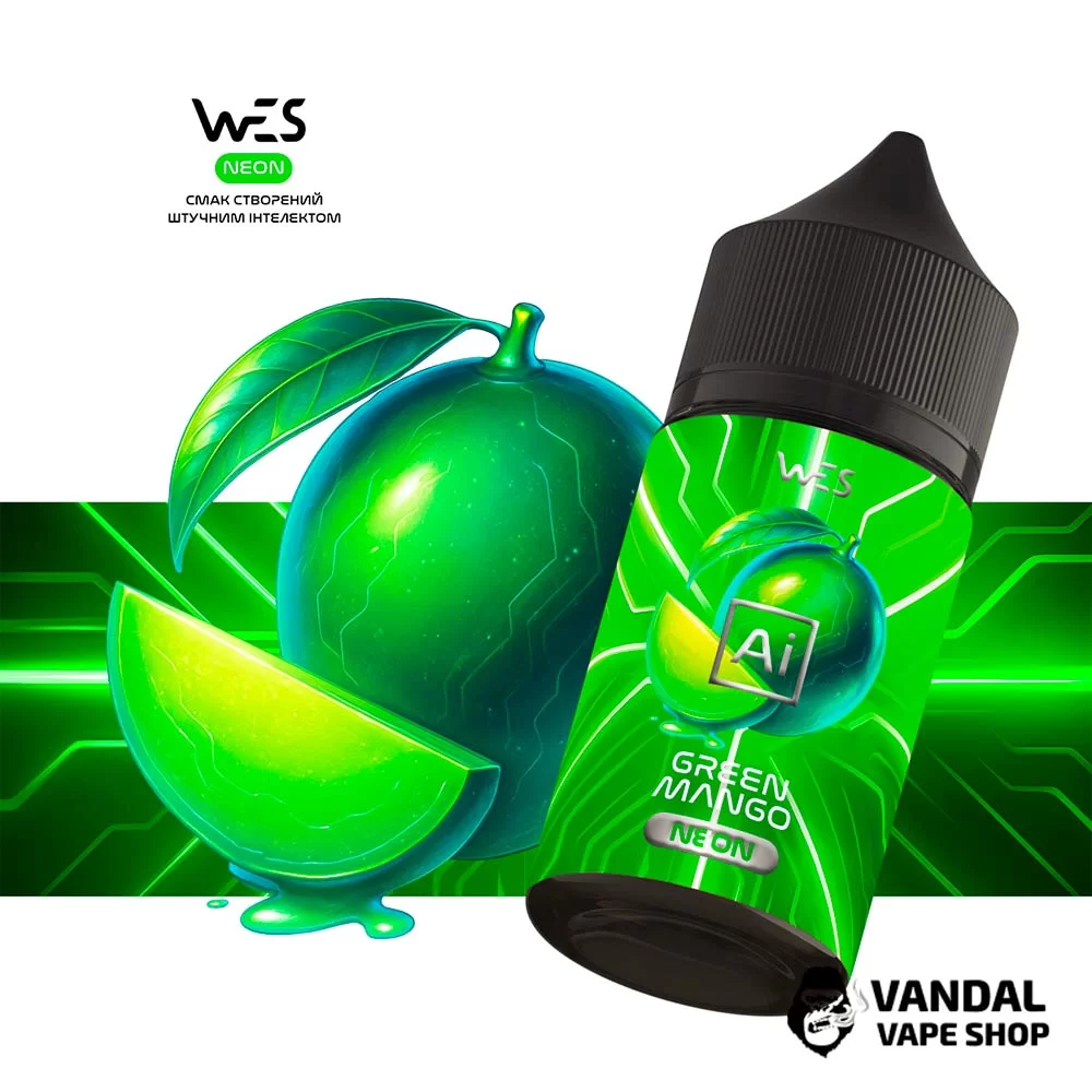 Набор для самозамеса WES Ai Neon 30 мл 50 мг со вкусом зеленого манго