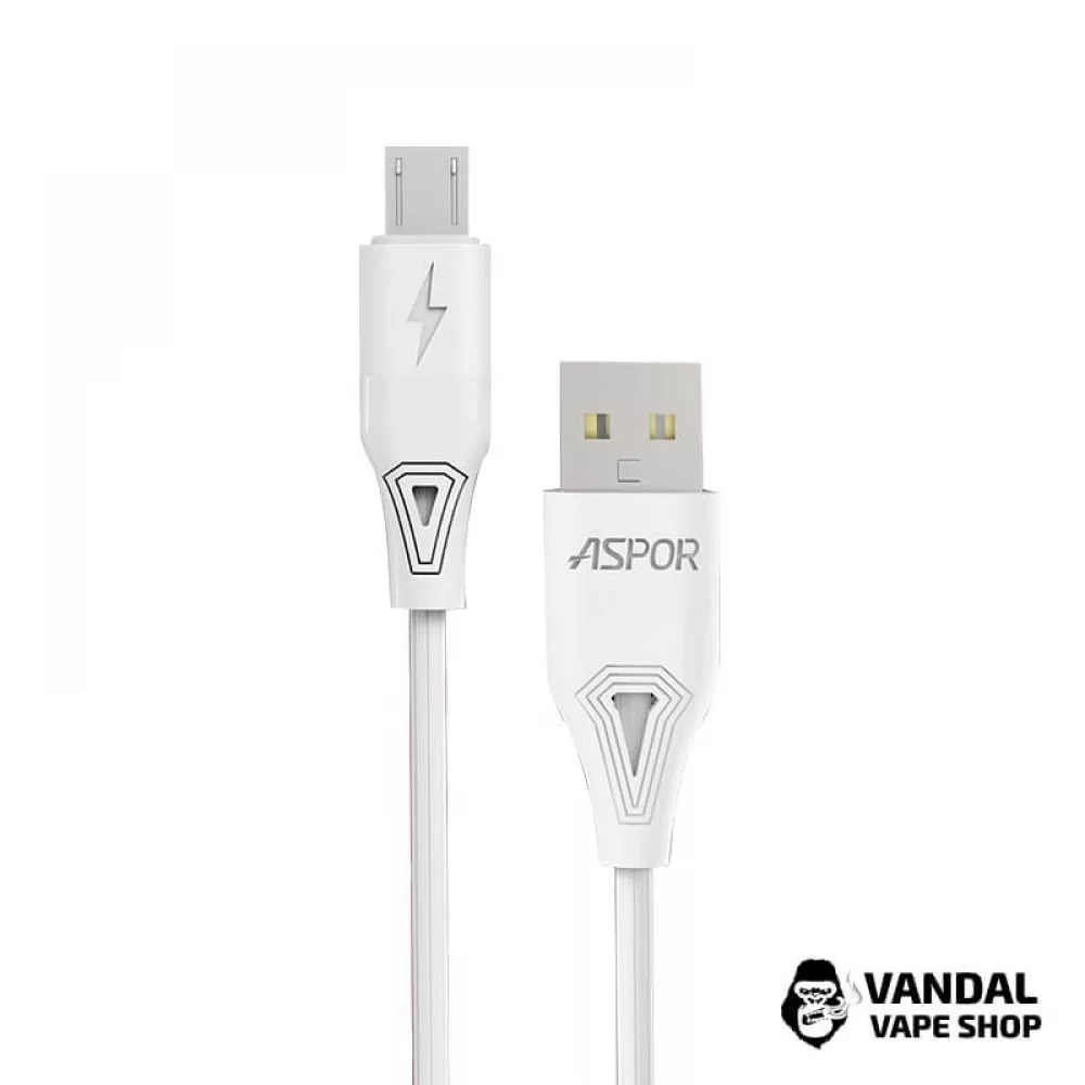 Кабель ASPOR AC-05 micro-USB 2.4A Білий Кабель ASPOR AC-05 micro-USB 2.4A Білий