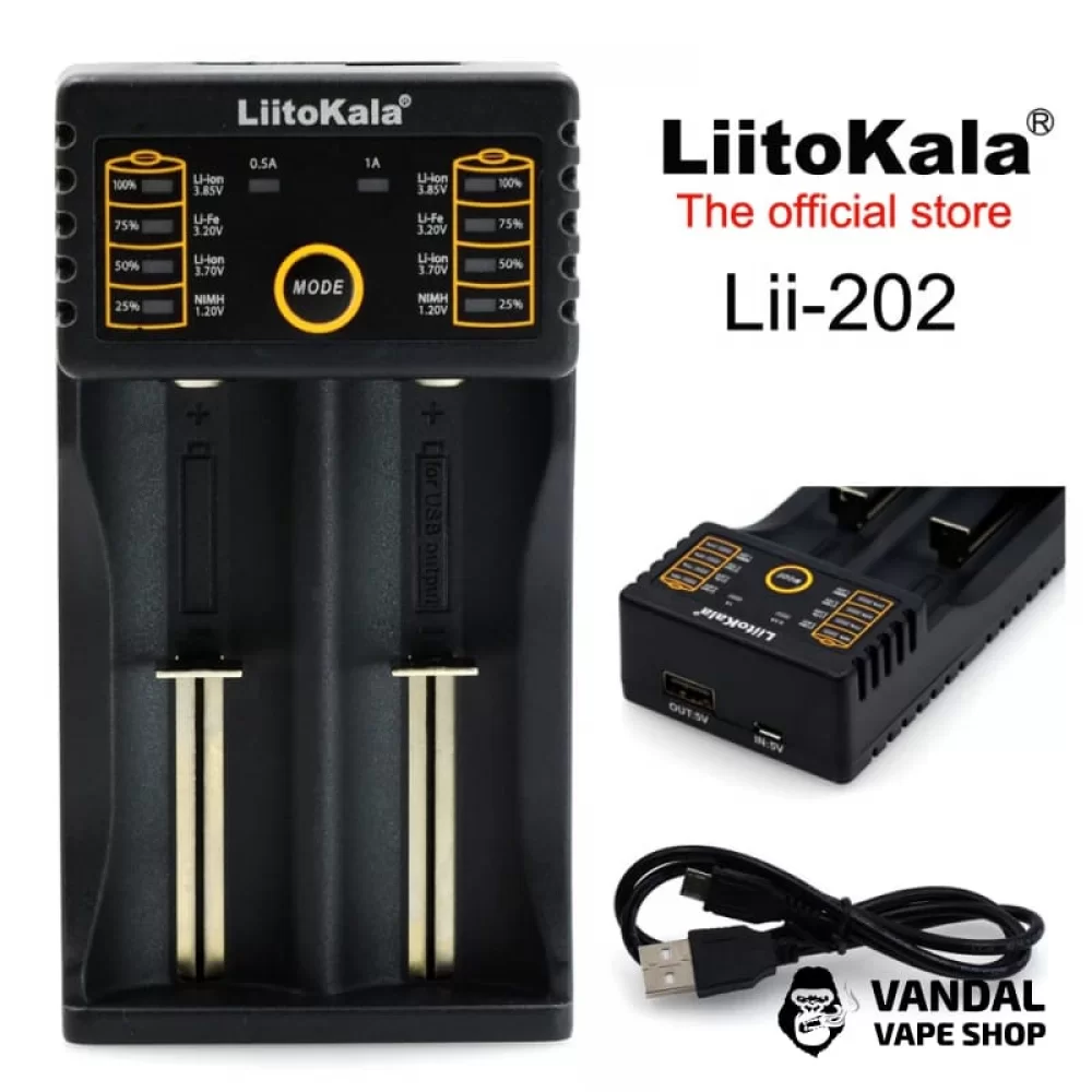 LiitoKala Lii - 202 универсальное зарядное устройство LiitoKala Lii - 202 универсальное зарядное устройство