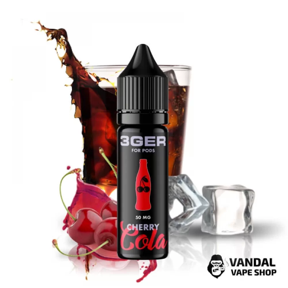 ЖИДКОСТЬ 3Ger Salt - Cherry Cola 15 мл 35 мг НА СОЛЕВОМ НИКОТИНЕ СО ВКУСОМ колы с вышней ЖИДКОСТЬ 3Ger Salt - Cherry Cola 15 мл 35 мг НА СОЛЕВОМ НИКОТИНЕ СО ВКУСОМ колы с вышней