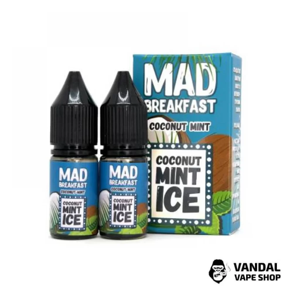 ЖИДКОСТЬ Mad Breakfast by Black Triangle Salt - Coconut Mint 10 мл 30 мг НА СОЛЕВОМ НИКОТИНЕ со вкусом кокоса с мятой