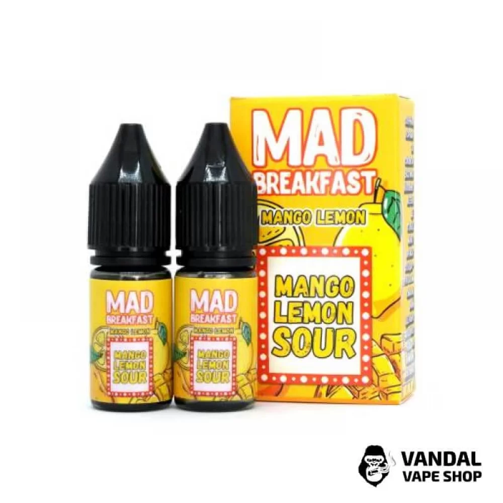 ЖИДКОСТЬ Mad Breakfast by Black Triangle Salt - Mango Lemon 10 мл 30 мг НА СОЛЕВОМ НИКОТИНЕ со вкусом манго с лимоном