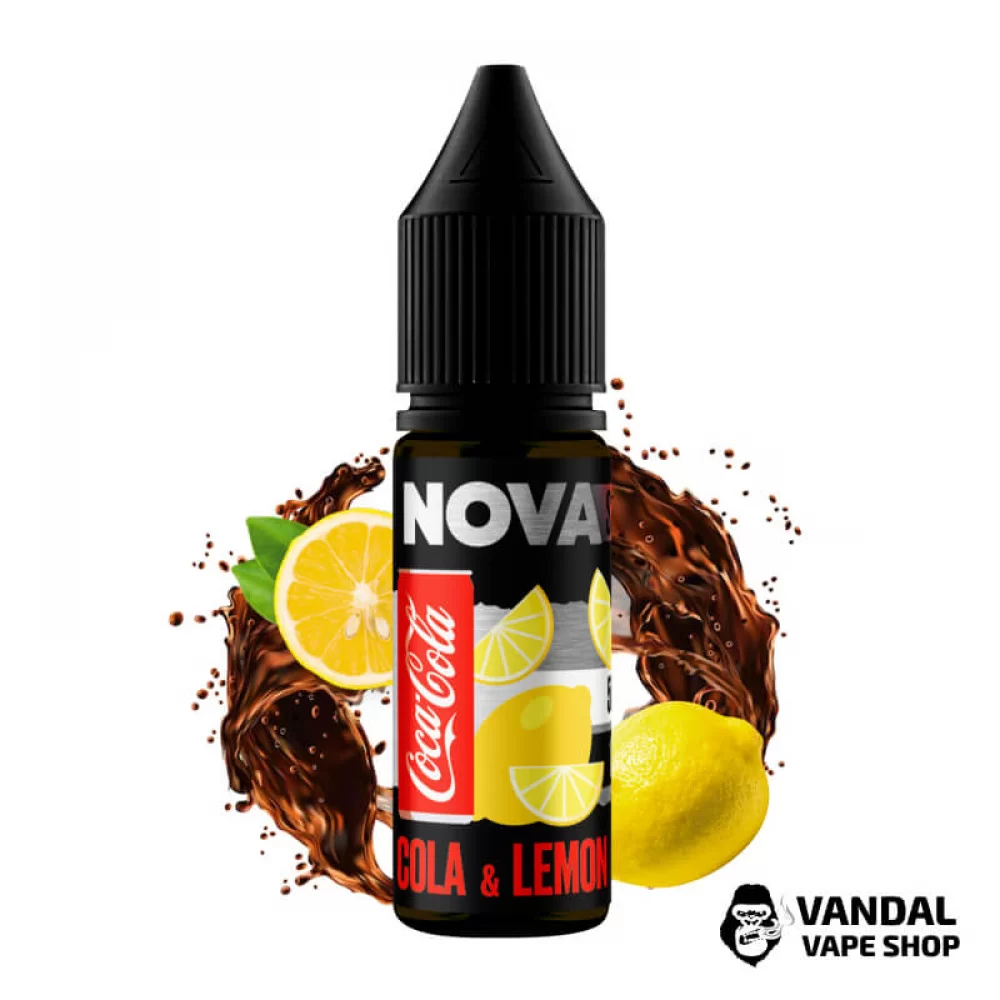 ЖИДКОСТЬ Nova Salt 15 мл НА СОЛЕВОМ НИКОТИНЕ 30 мг со вкусом колы и лимона ЖИДКОСТЬ Nova Salt 15 мл НА СОЛЕВОМ НИКОТИНЕ 30 мг со вкусом колы и лимона