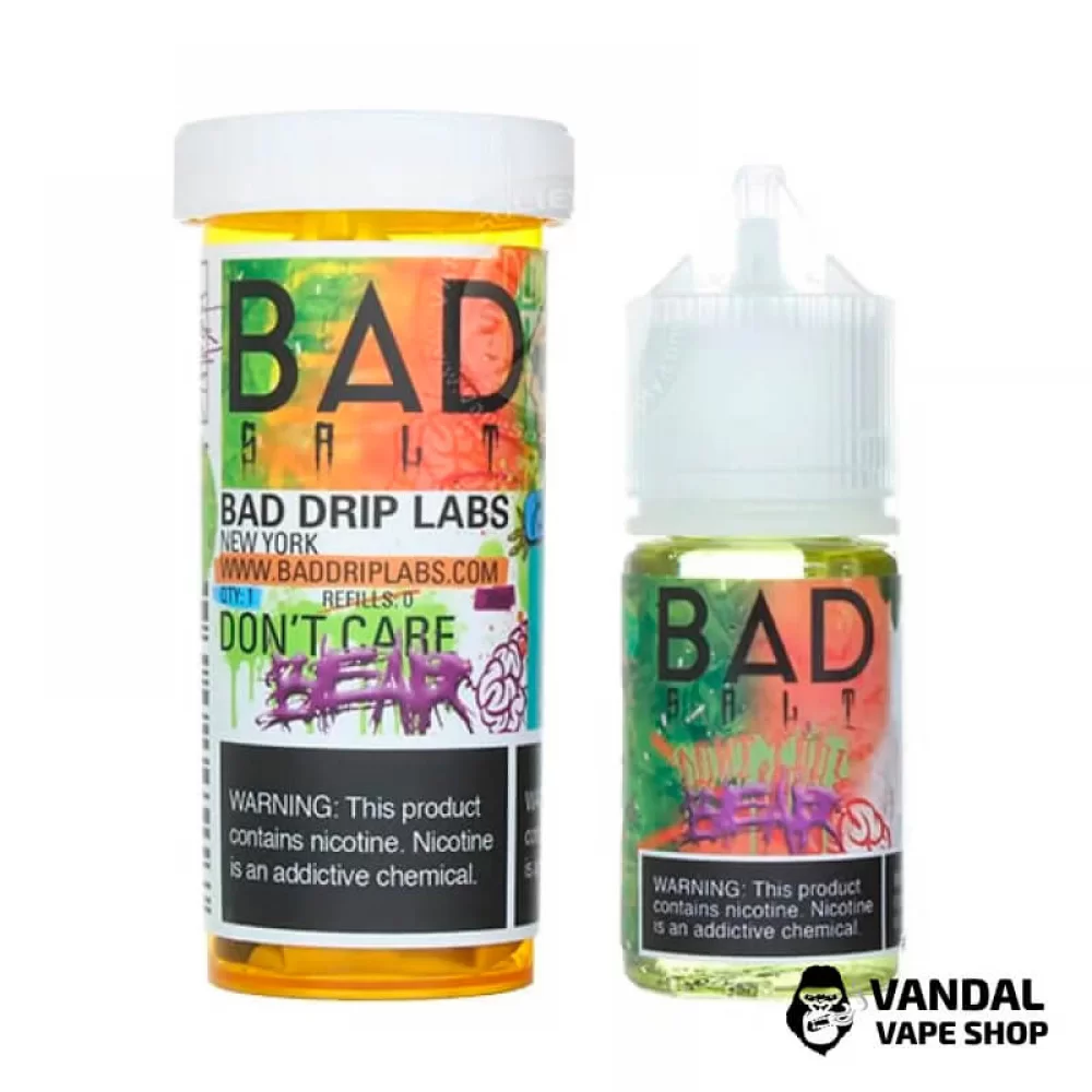 Премиальная солевая жидкость Bad Drip Bad Salt 30 мл 25 мг со вкусом мармеладных мишек, дыни, груши и персика