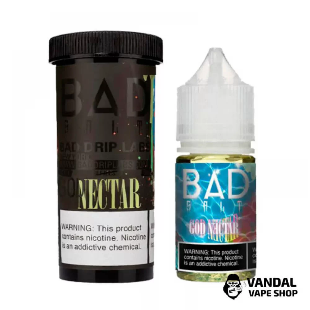 Премиальная солевая жидкость Bad Drip Bad Salt 30 мл 45 мг со вкусом маракуйи, манго, апельсина и гуавы Премиальная солевая жидкость Bad Drip Bad Salt 30 мл 45 мг со вкусом маракуйи, манго, апельсина и гуавы