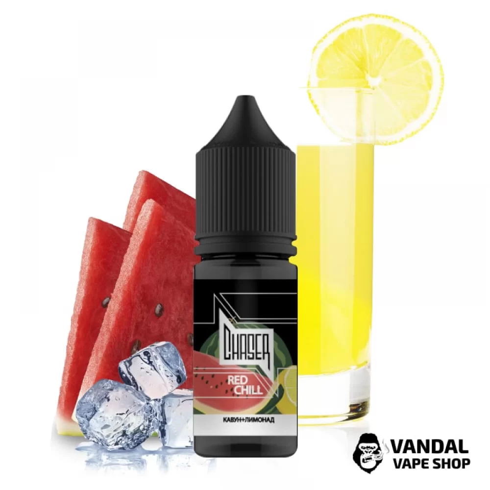 РІДИНА  Chaser Salt - Red Chill 15 мл 20 мг НА СОЛЬОВОМУ НІКОТИНІ З СМАКОМ сицилійського лимонаду з кавуном