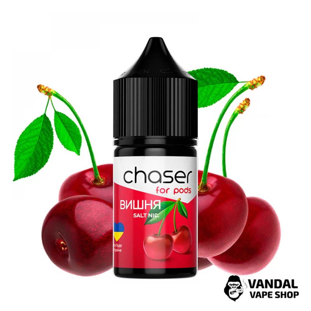 ЖИДКОСТЬ Chaser ForPods 30 мл НА СОЛЕВОМ НИКОТИНЕ 30 мг со вкусом Вишни ЖИДКОСТЬ Chaser ForPods 30 мл НА СОЛЕВОМ НИКОТИНЕ 30 мг со вкусом Вишни