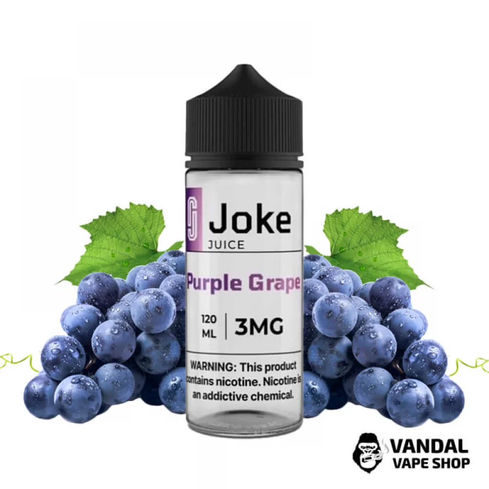 Жидкость Joke 120 мл на органическом никотине 1.5 мг со вкусом синего винограда Жидкость Joke 120 мл на органическом никотине 1.5 мг со вкусом синего винограда