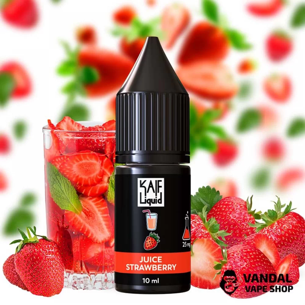 Жидкость Kaif Liquid Salt 10 мл на солевом никотине 0 мг со вкусом клубничного сока