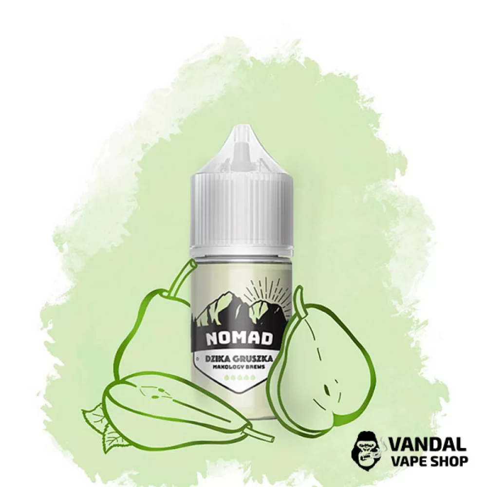 Жидкость NOMAD Salt 30 мл 50 мг на солевом никотине со вкусом дикой груши Жидкость NOMAD Salt 30 мл 50 мг на солевом никотине со вкусом дикой груши