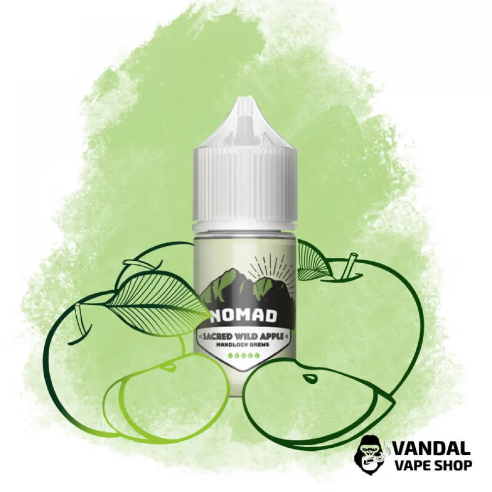 Жидкость NOMAD Salt 30 мл 50 мг на солевом никотине со вкусом зелёного яблока
