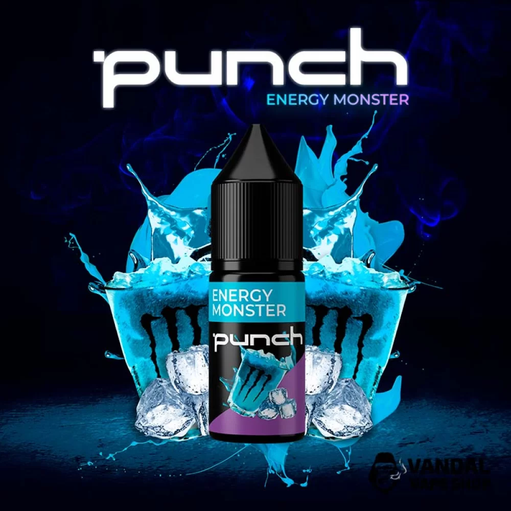 Жидкость Punch 15 мл, 50 мг на солевом никотине со вкусом энергетика со льдом Жидкость Punch 15 мл, 50 мг на солевом никотине со вкусом энергетика со льдом