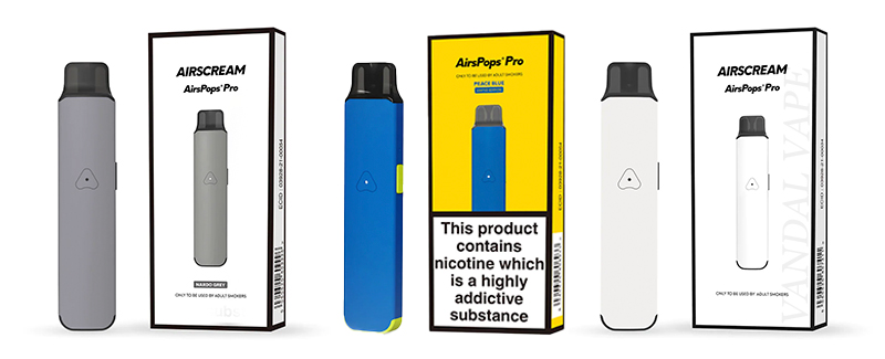Оформление AirsPops Pro Pod Kit - vandalvape.com.ua Цветовая палитра AirsPops Pro Pod Kit